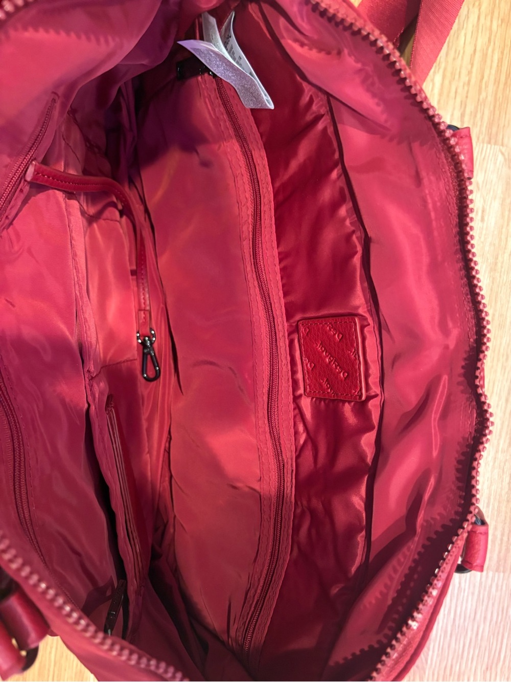 Desigual Red Tote with Embroidered Details - Picture 6 of 7
